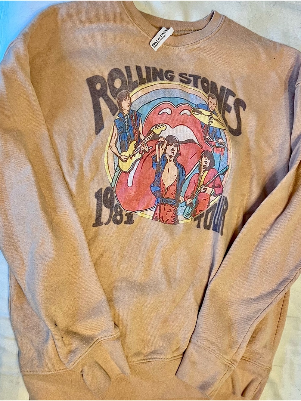 Rolling Stones 1981 Tour Graphic Sweatshirt -small